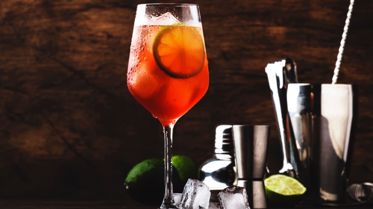Sunset Campari Spritz