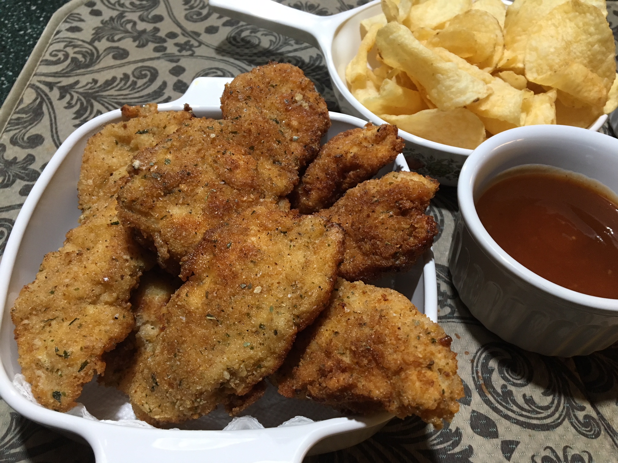 Honey-Sriracha Buttermilk Fried Chicken Tenders