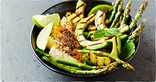 Herb-Roasted Chicken & Asparagus with Avocado