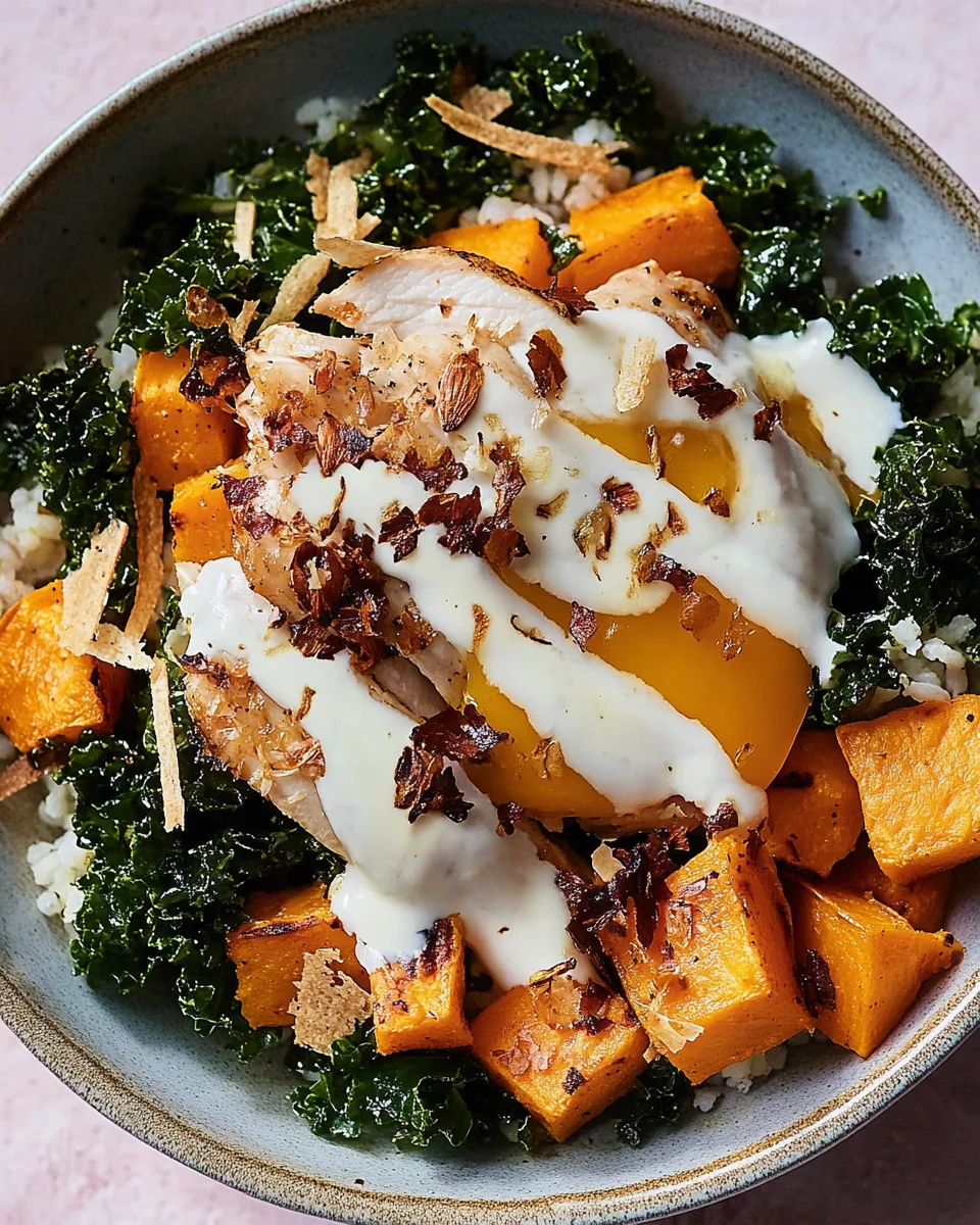 Turmeric-Ginger Roasted Chicken with Sweet Potato & Kale