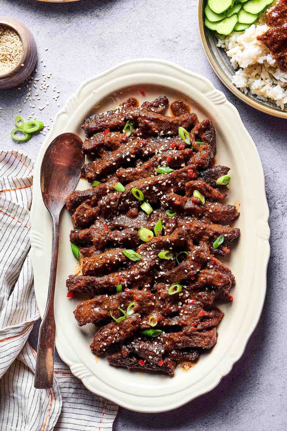 Sizzling Honey-Glazed Bulgogi Beef