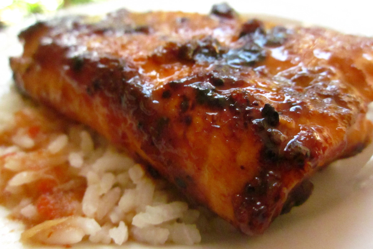 Wild-Caught Alaskan Salmon with Lingonberry Glaze
