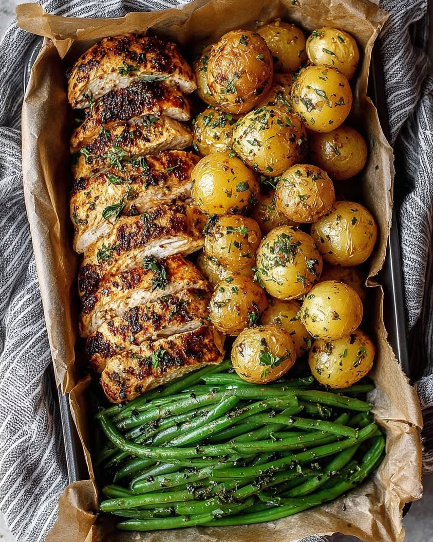 Auction Lot Mixed Grill: Herb-Crusted Chicken & Vegetables