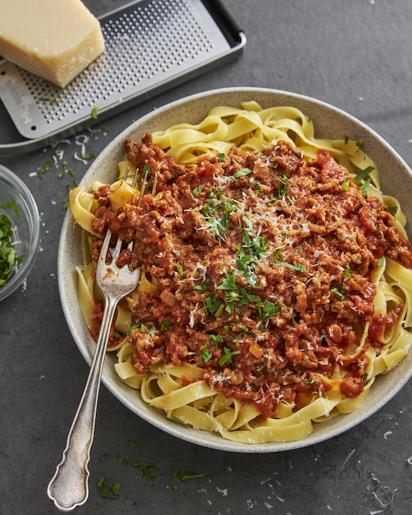 Slow-Simmered Beef Bolognese with Fresh Herbs