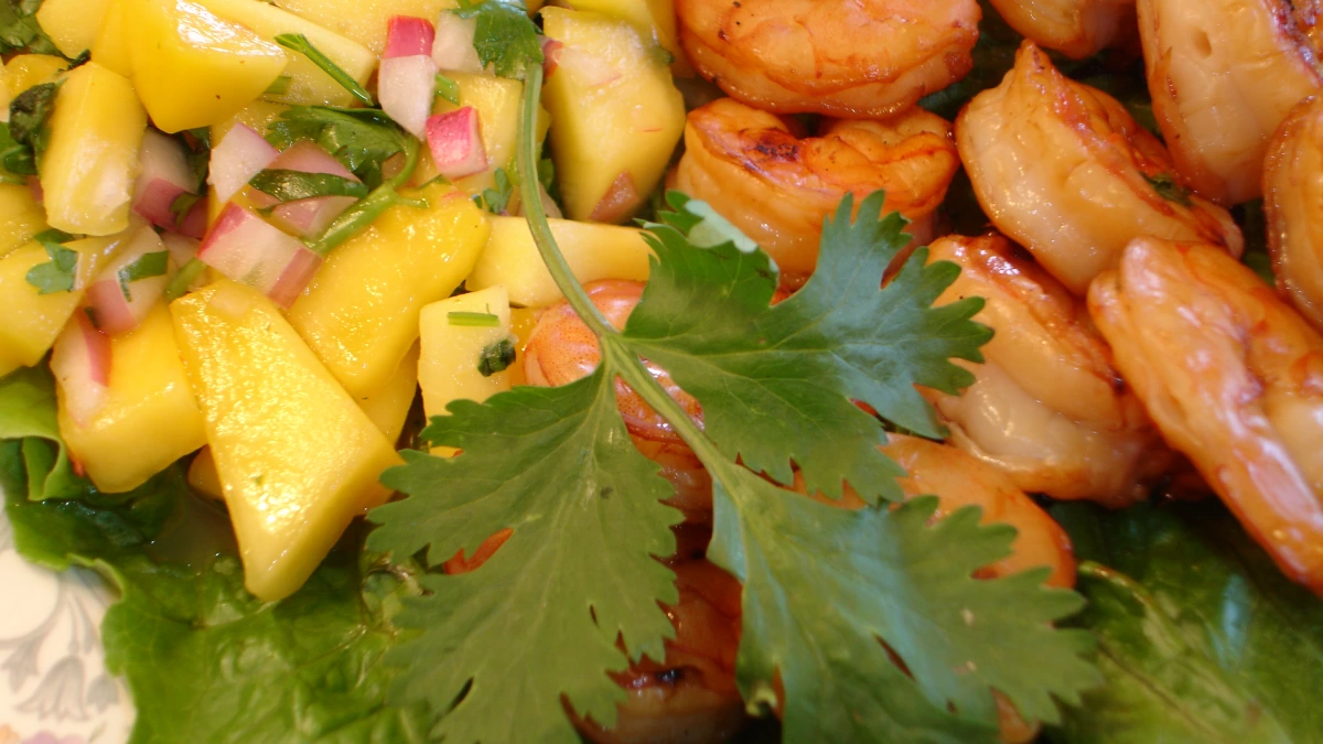 Grilled Local Shrimp with Smoked Tomato Salsa