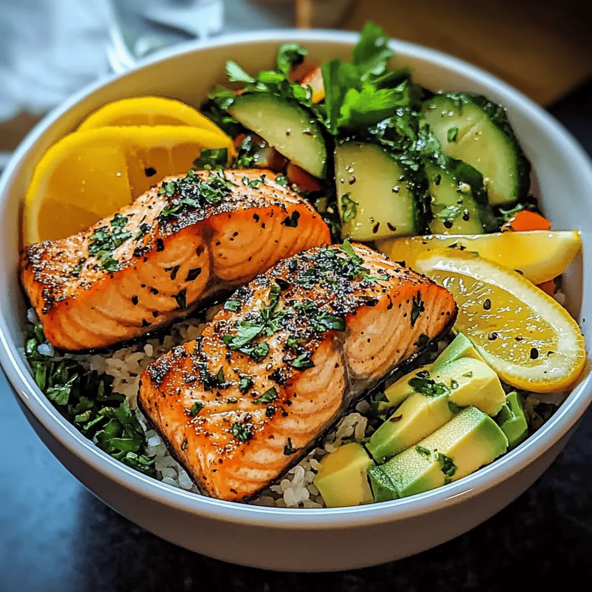 Lemon-Dill Salmon Bowl