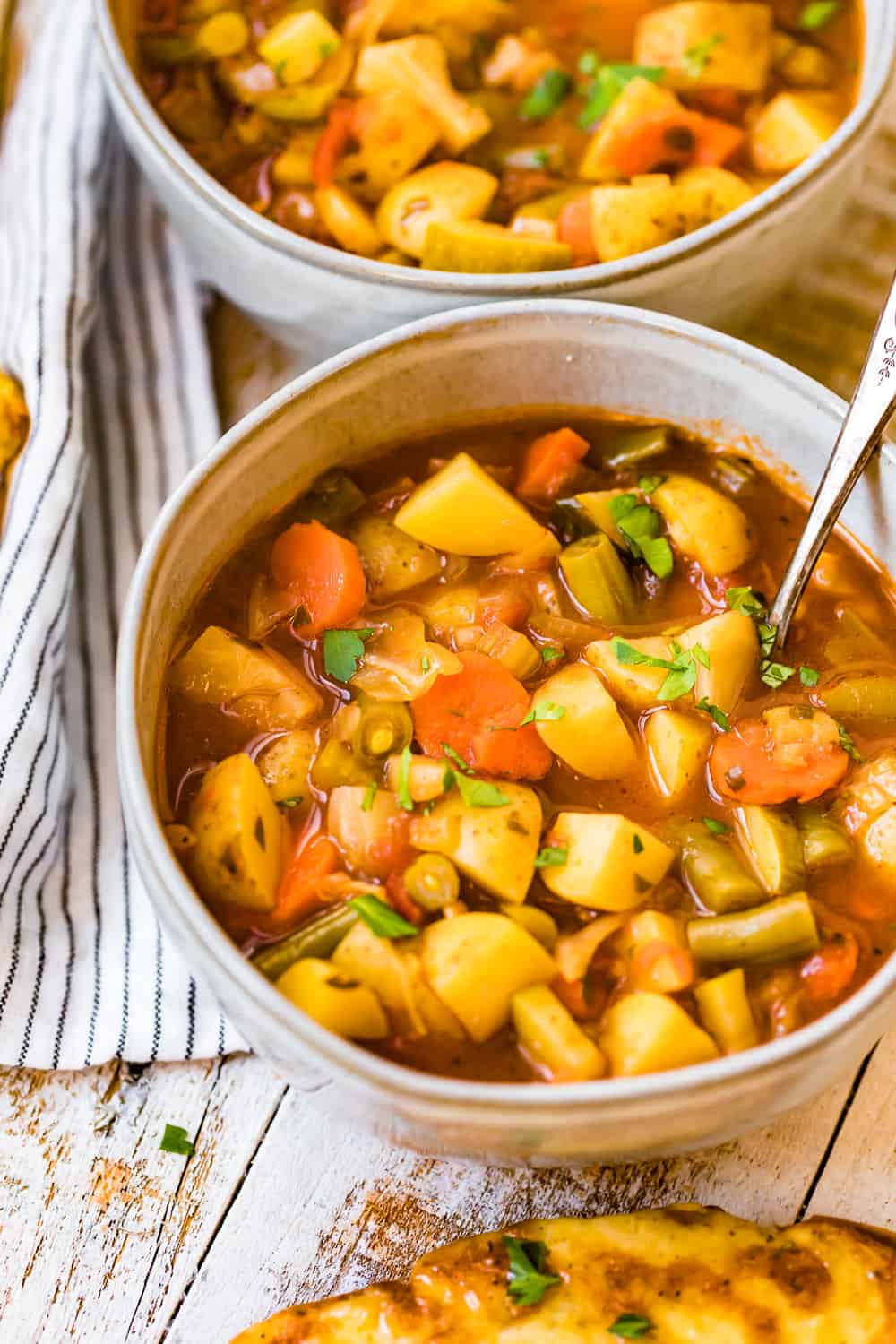 Bone Broth-Infused Hearty Vegetable Soup