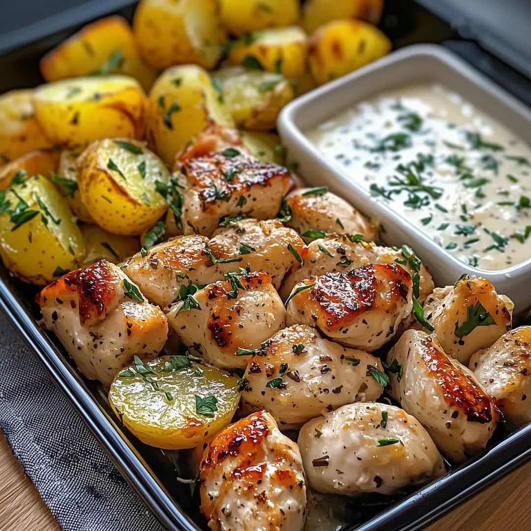 Lemon-Herb Chicken with Creamy Coconut Sauce