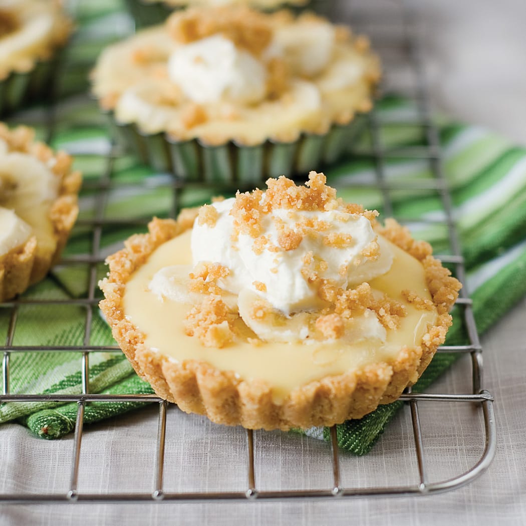 Half-Moon Banana and Nut Tartlets