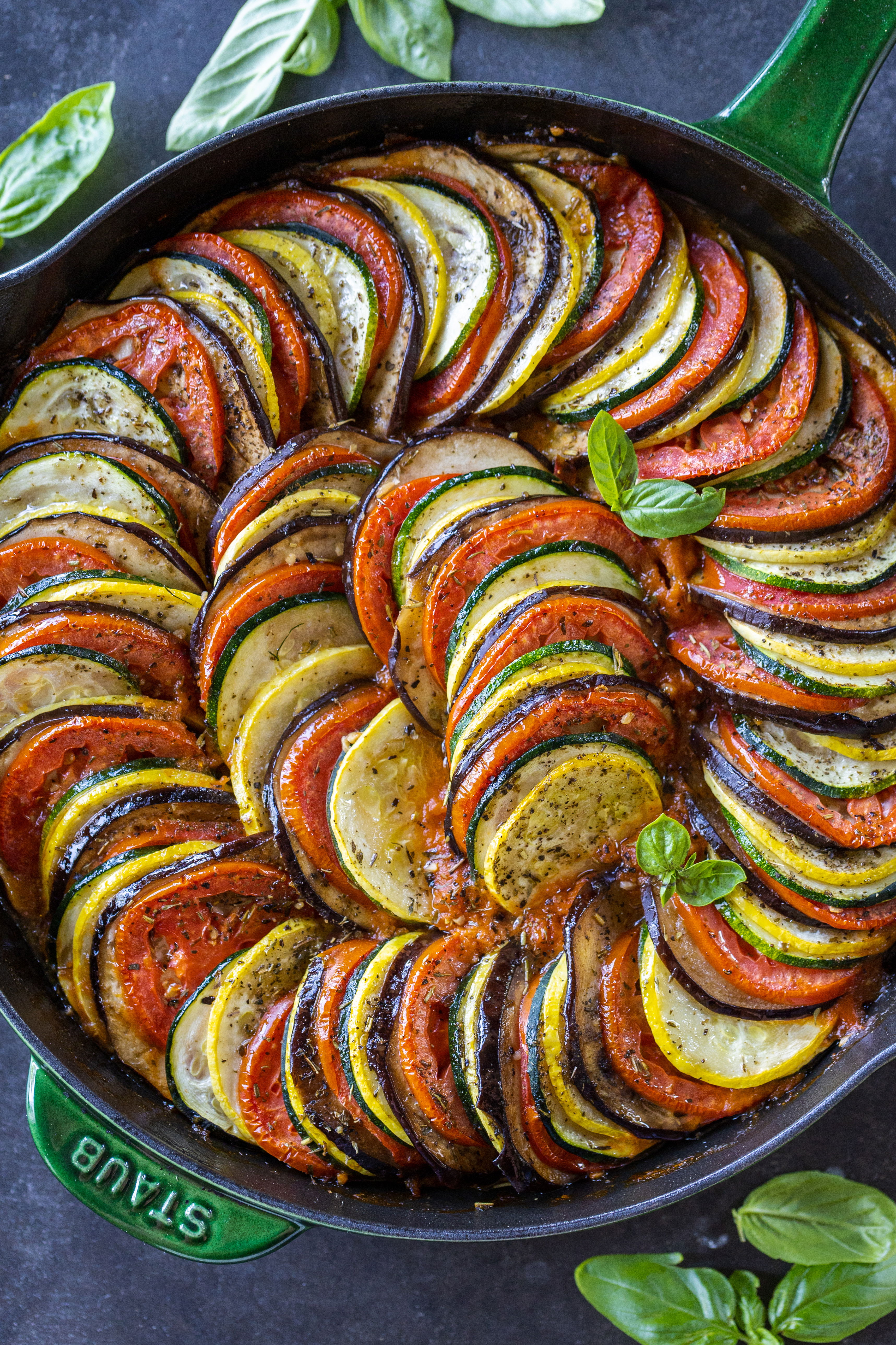 Authentic Provençal Ratatouille with Herb-Infused Tomatoes