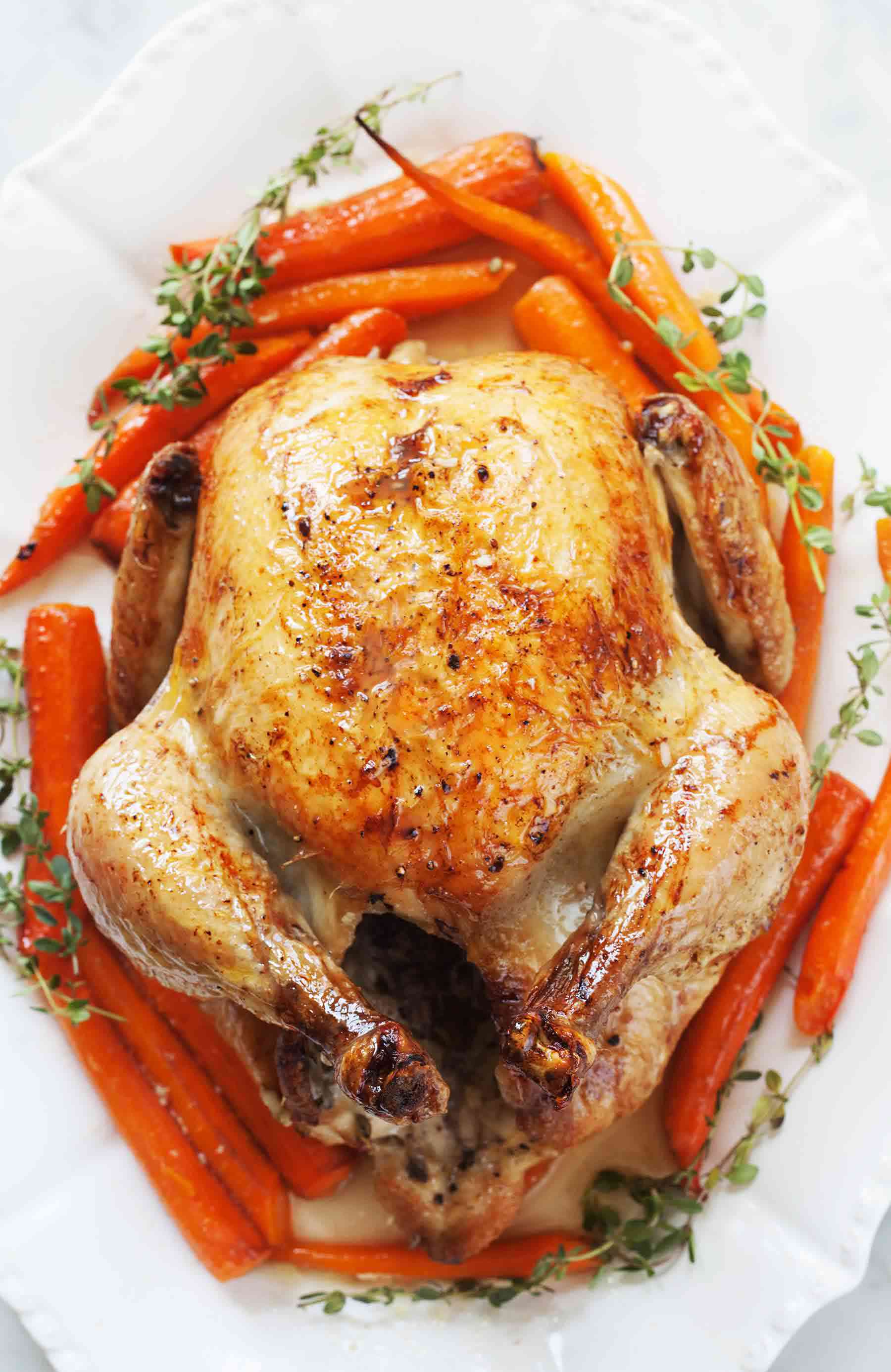 Turmeric Chicken with Roasted Carrots