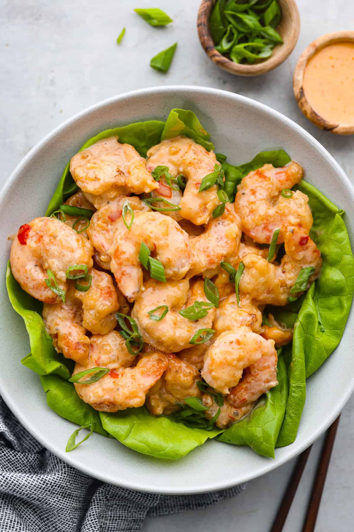 Spicy Chili-Garlic Bang Bang Shrimp with Coconut Cream