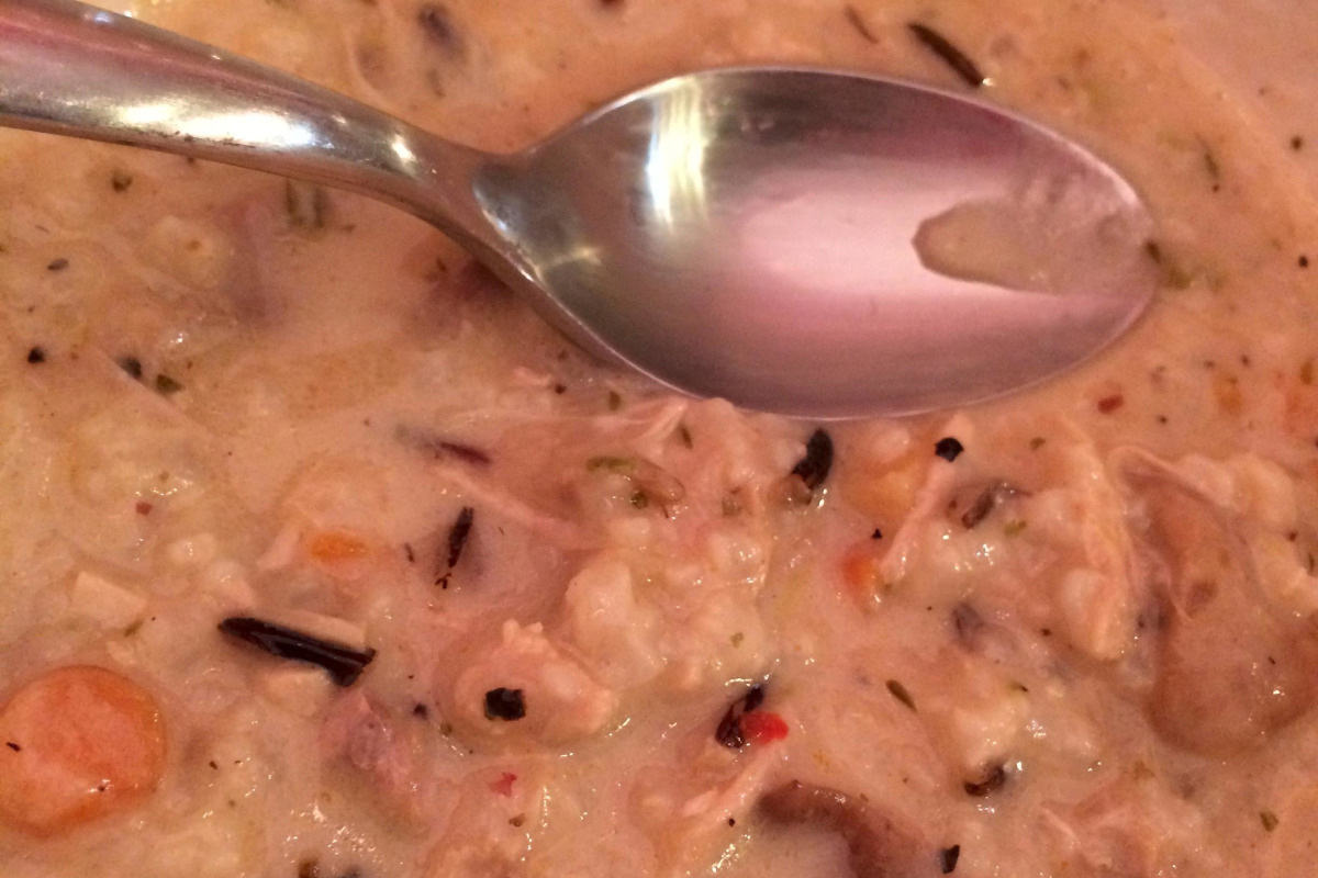 Alaska's Wild Rice & Mushroom Soup with Smoked Turkey
