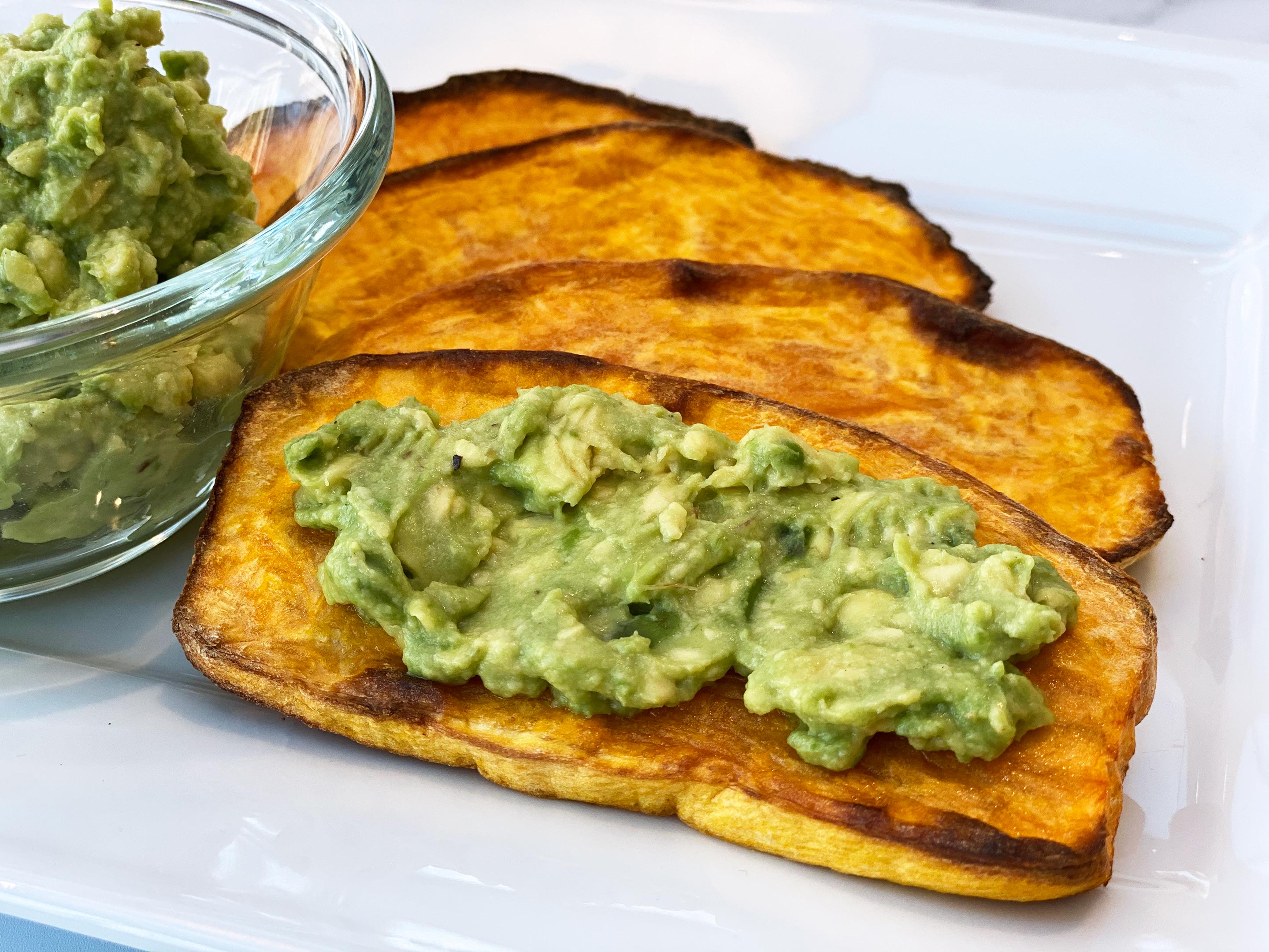 Sweet Potato 'Toast' with Avocado Smash