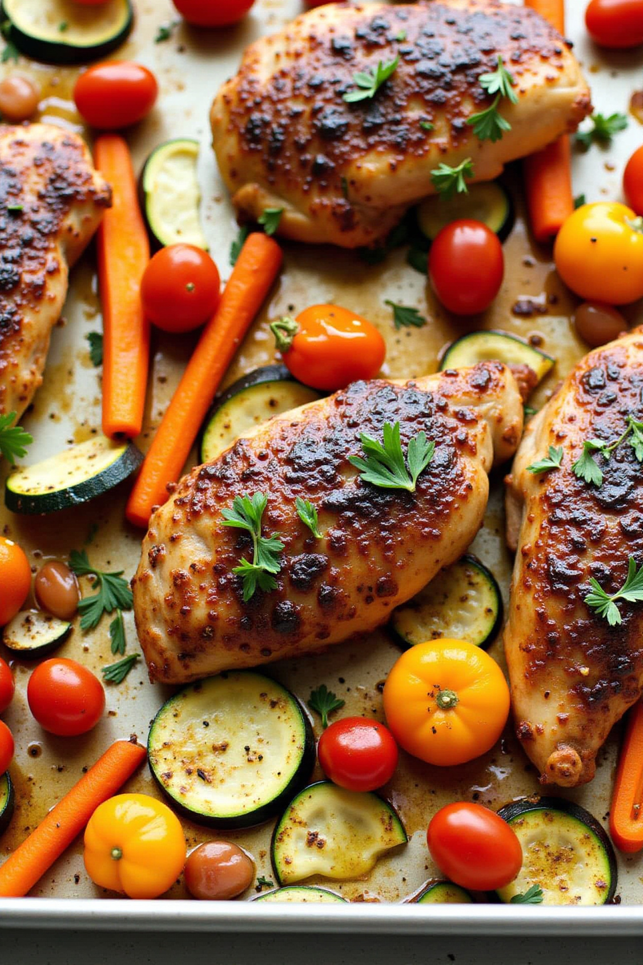 Herb-Roasted Chicken & Veggie Sheet Pan Feast