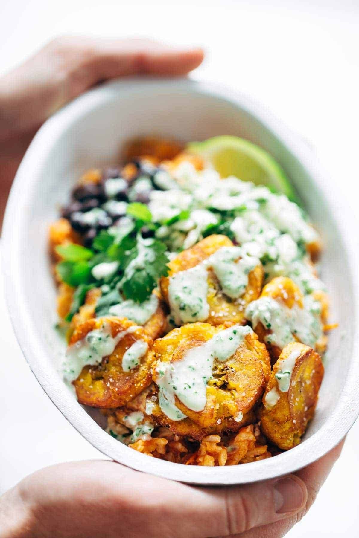 Spicy Mexican Burrito Bowl with Black Beans and Avocado