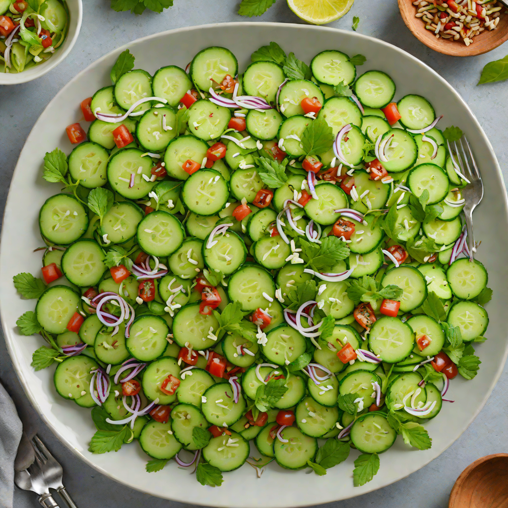 Best-Served Cold Cucumber Mint Salad