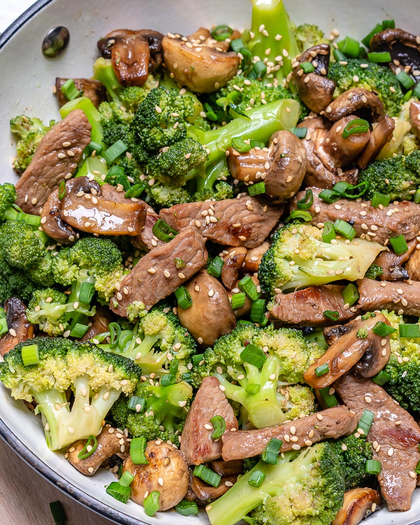 Beef & Broccoli Stir-Fry with Mushroom Sauce