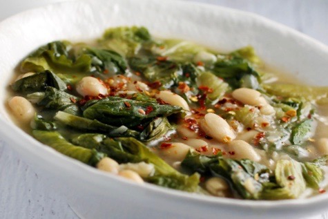 Escarole & White Bean Stew with Smoked Paprika