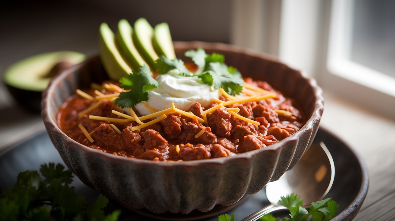 Spicy Beef & Mushroom Keto Chili
