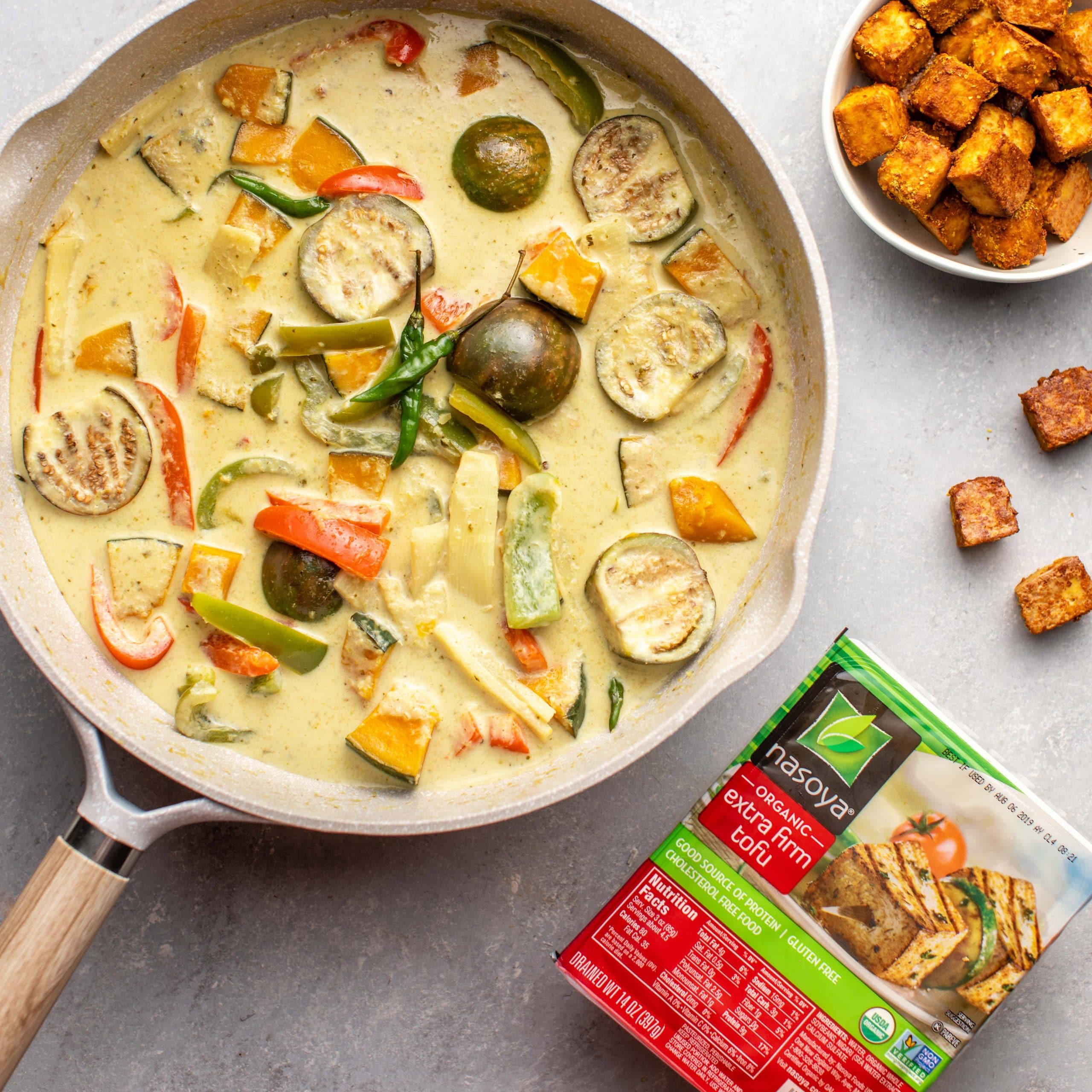 Thai Green Curry with Tofu and Vegetables