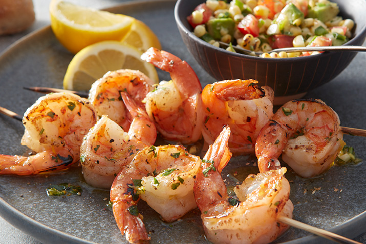 Aperol-Infused Citrus Shrimp Skewers