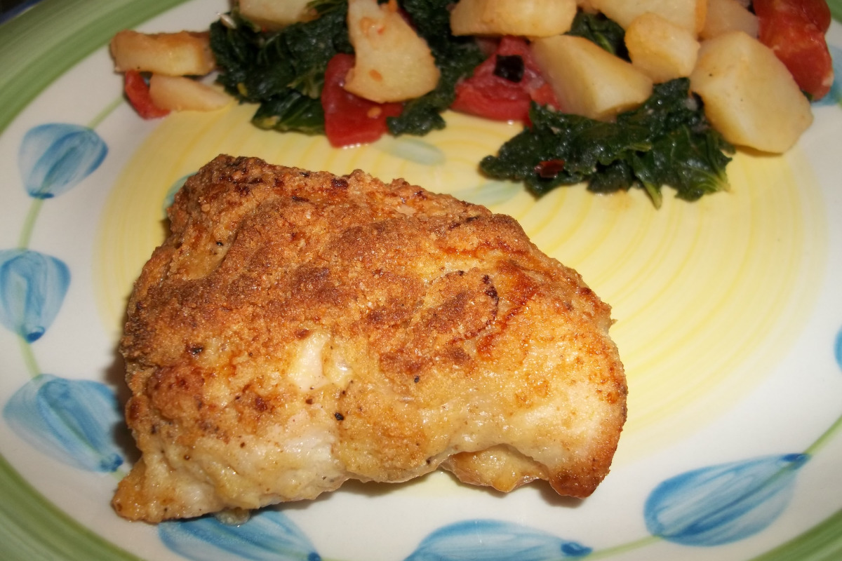 Crispy Dijon Chicken with Almond Crust