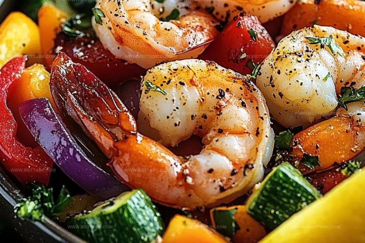 Citrus-Glazed Shrimp & Rainbow Veggie Bowl