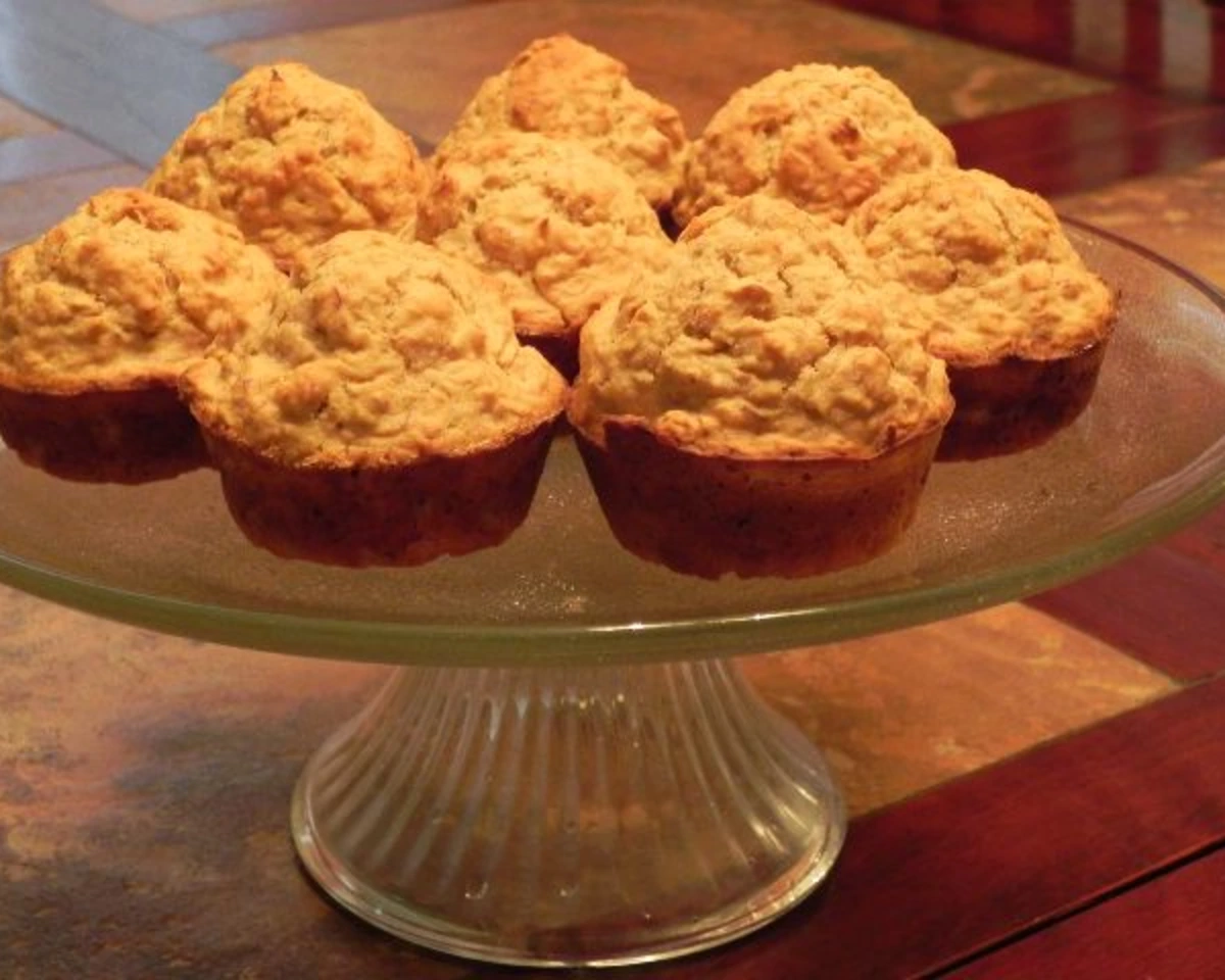 Overripe Banana Oat Muffins