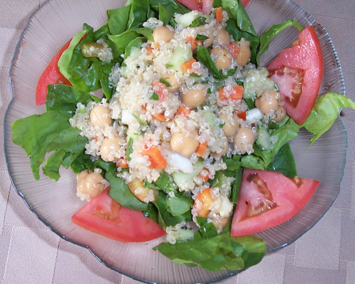Camera Capture Quinoa Salad