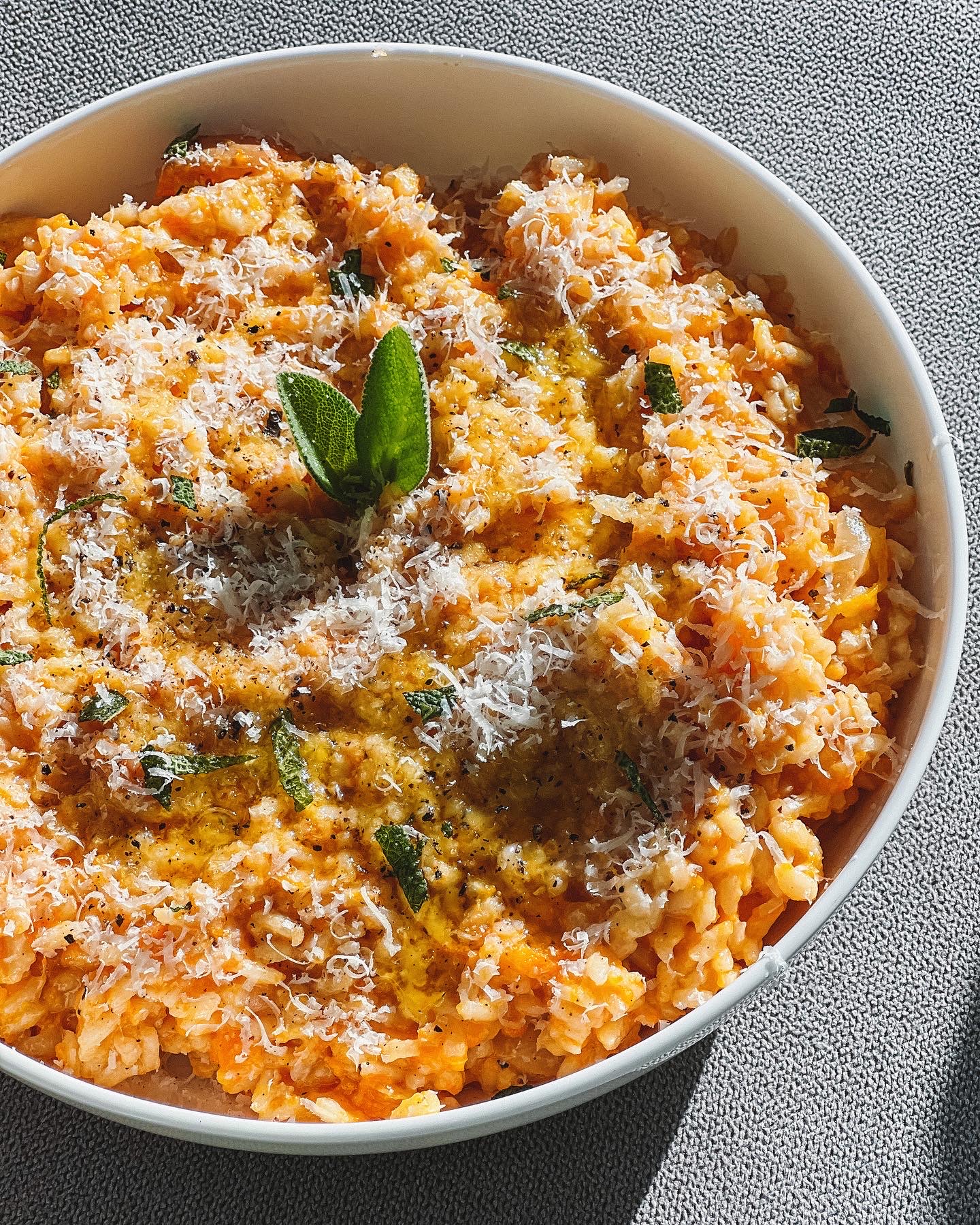 Crisp-Topped Butternut Squash & Sage Risotto