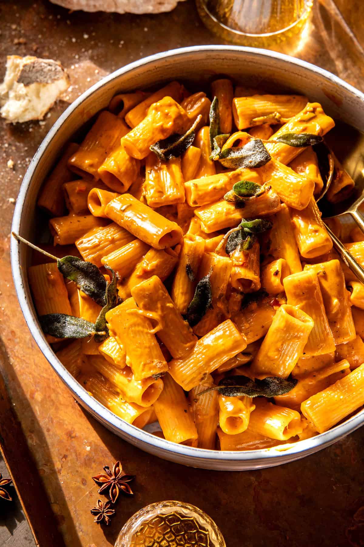 Half-Moon Pasta with Two Sauces