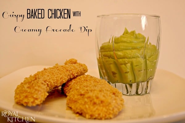 Crispy Herb-Crusted Chicken with Creamy Avocado Sauce
