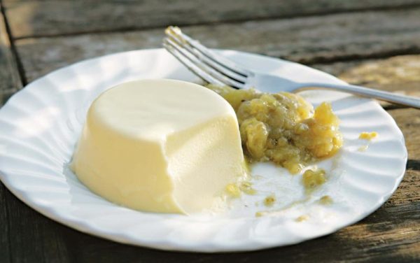 Limoncello & Elderflower Panna Cotta with Berry Compote