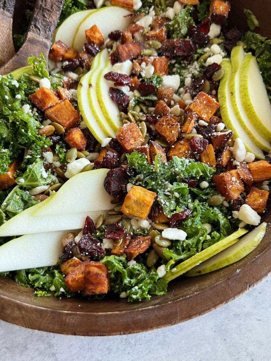 Roasted Sweet Potato & Kale Salad