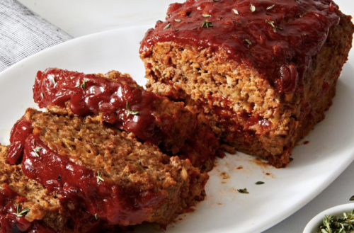The Ultimate Comfort Meatloaf with Maple-Topped Sweet Potatoes