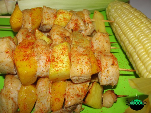 HOT Play Spicy Mango Chicken Skewers