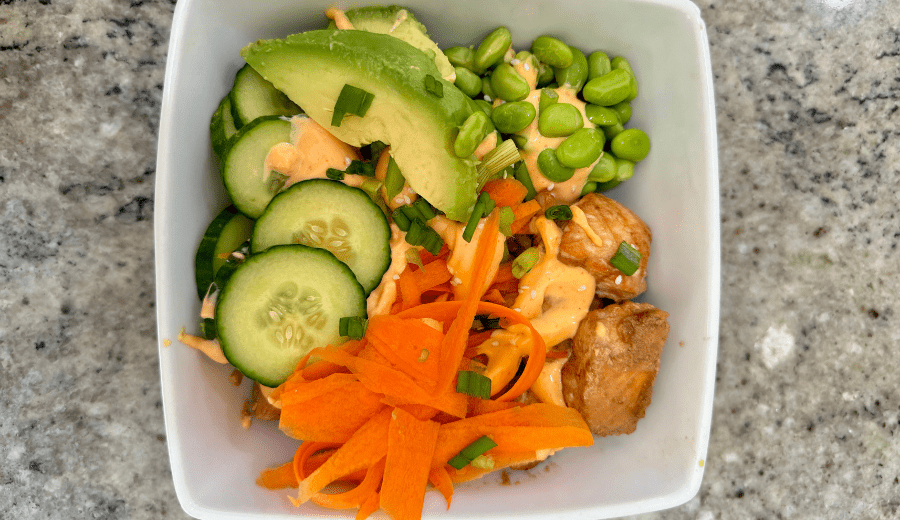 Hydrating Lemon-Cucumber Salmon Bowls