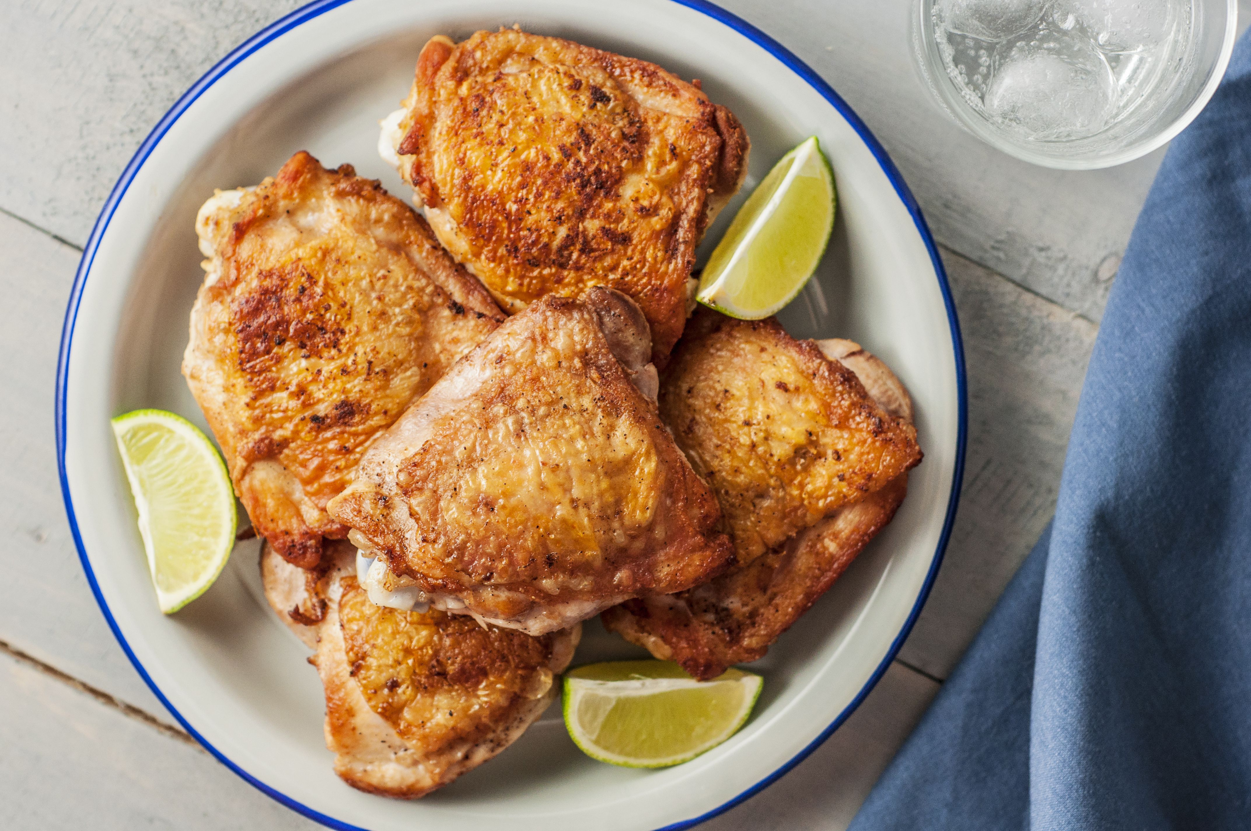 Crisp-Skinned Herb-Crusted Chicken Thighs