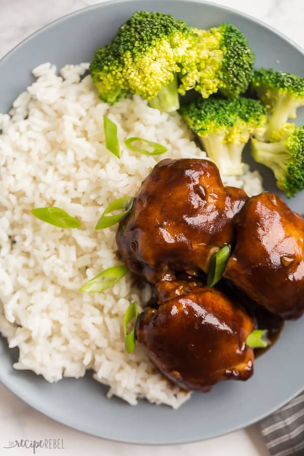 Crock Pot Honey-Glazed Chicken Thighs with Vegetables