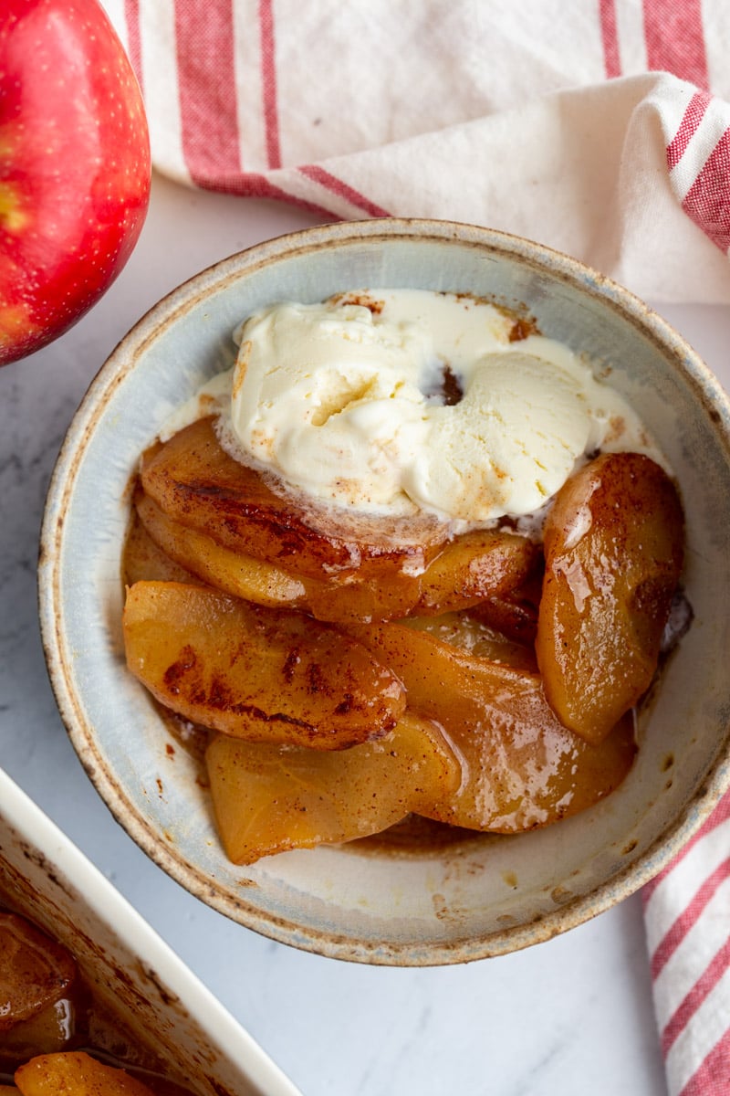 Apple-Cinnamon Baked Apples with Cinnamon Whipped Cream