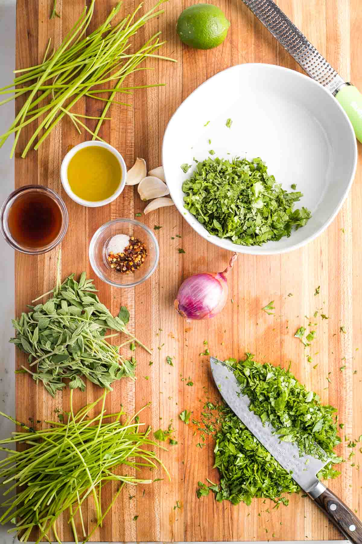 Cilantro-Lime Chimichurri for Grilled Veggies