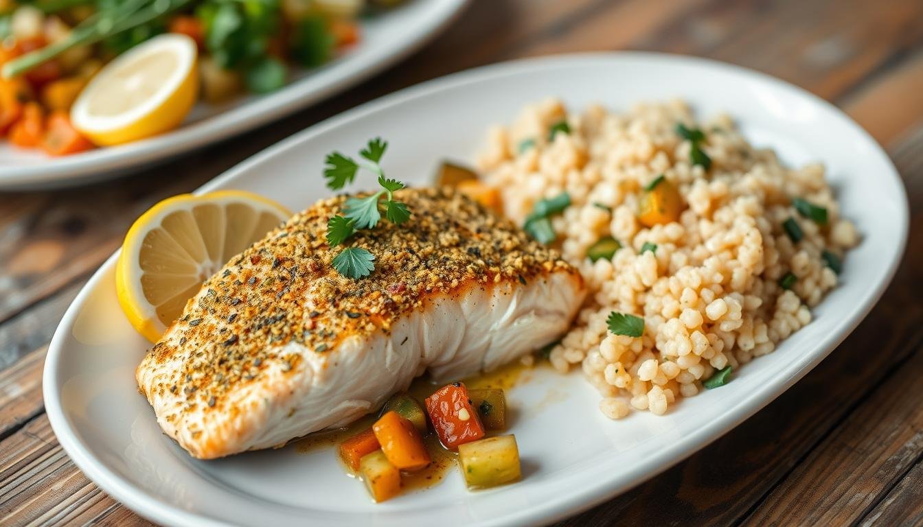 Baked Lemon-Dill Salmon with Herb Crust