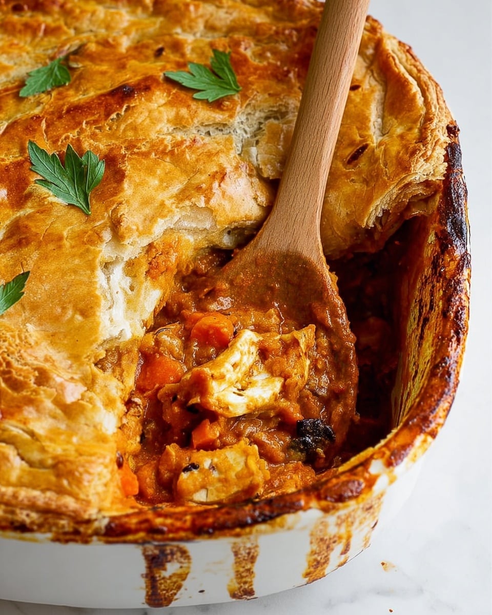 Homestyle Chicken Pot Pie with Flaky Pastry