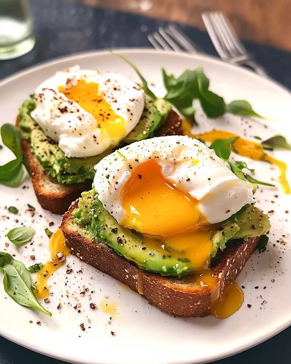 Avocado Toast with Poached Eggs