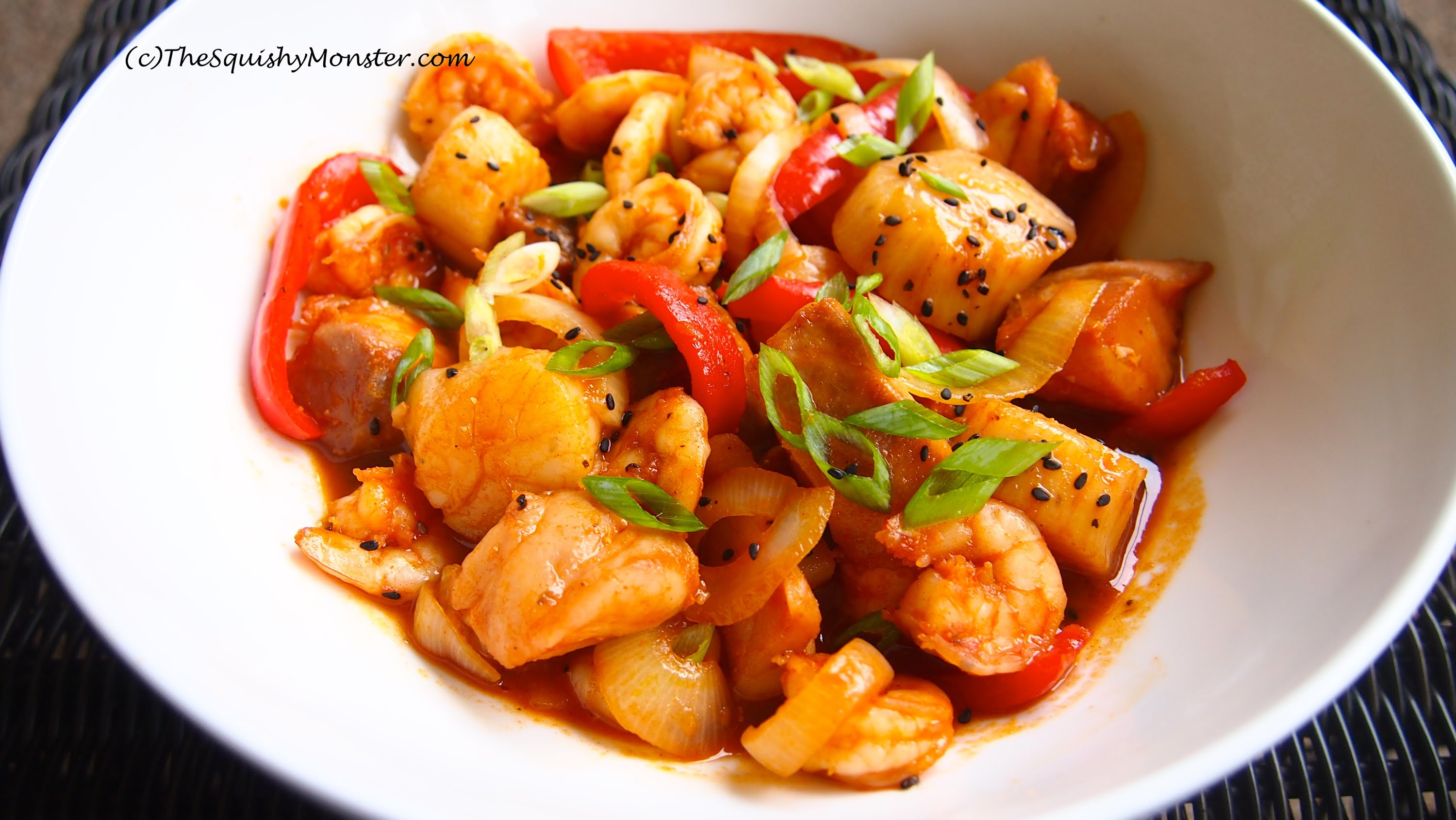 Global Fusion Seafood Stir-Fry
