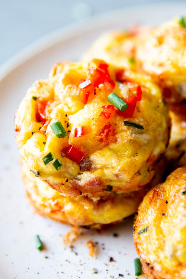 Crispy Bacon & Chive Egg Muffins