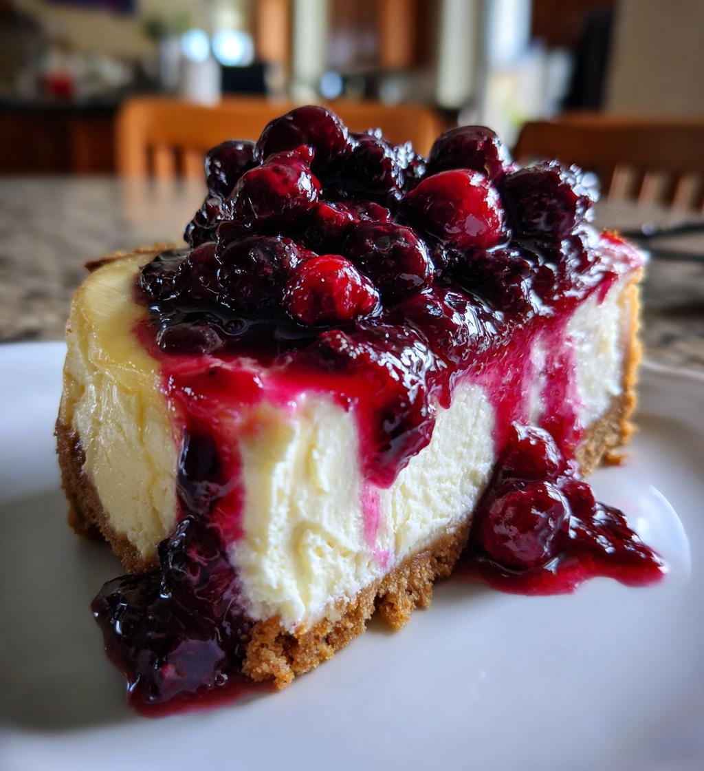 Creamy Keto Cheesecake with Berry Compote