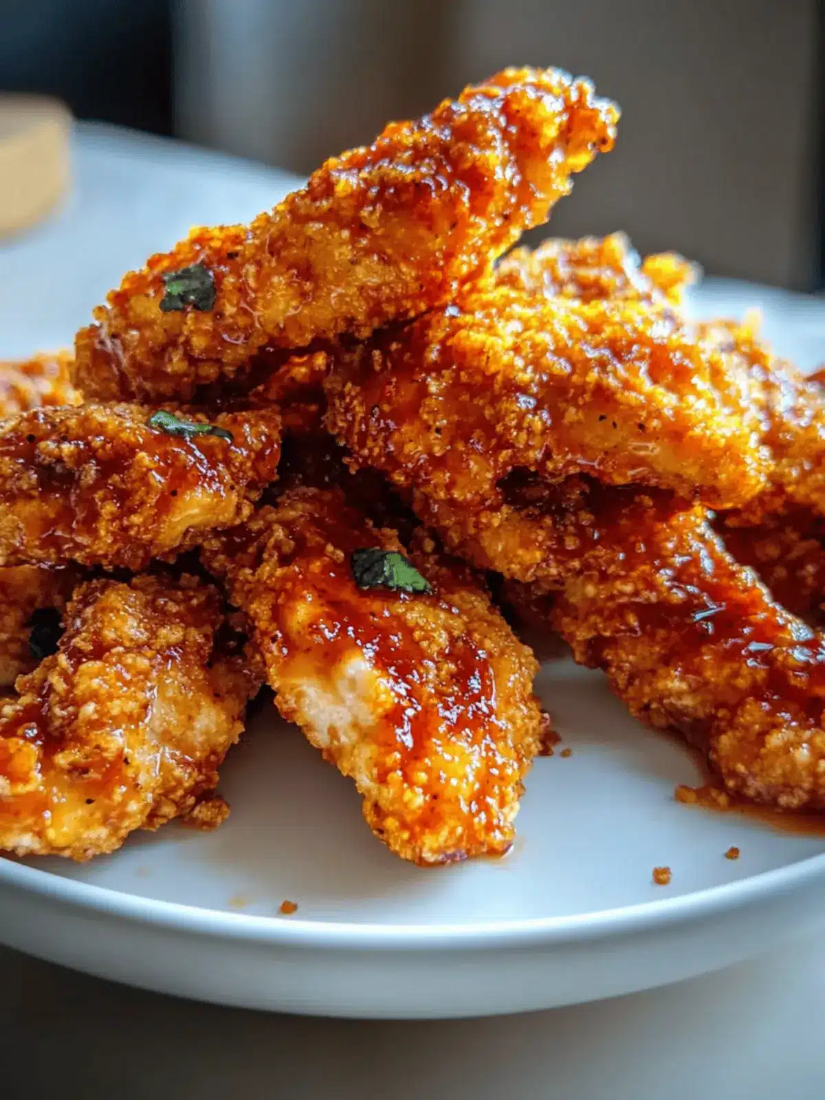 Honey-Sriracha Baked Chicken Tenders with Maple Sweet Potatoes