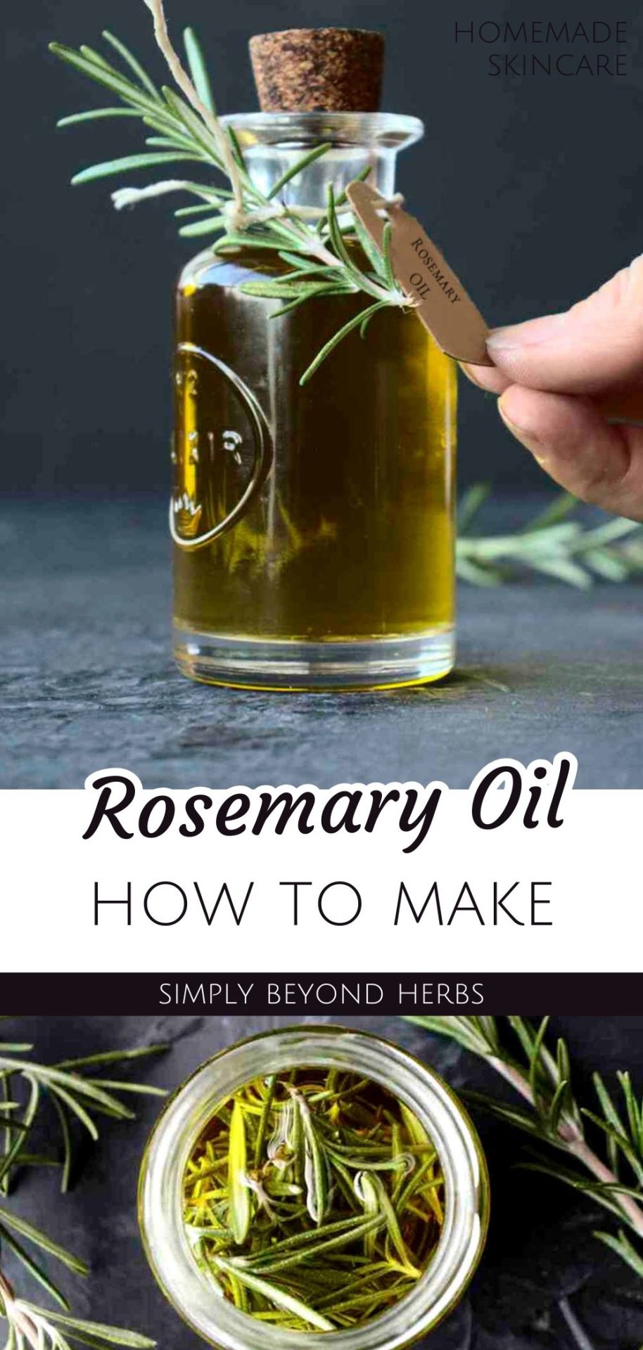 Herb-Infused Garden Olive Oil with Rosemary